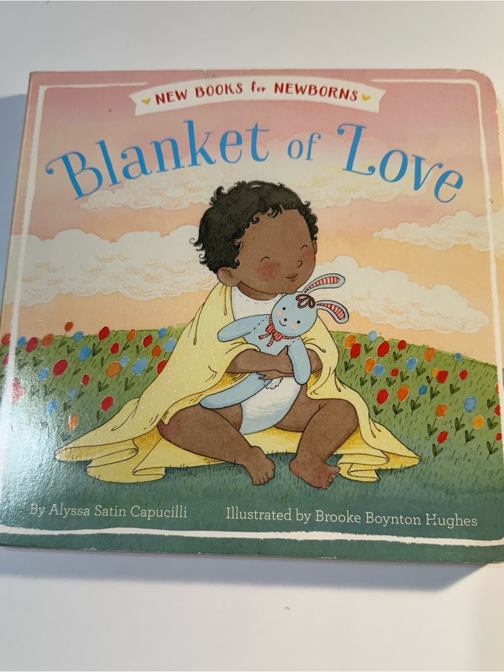 Blanket of Love Board Book - Pastel Pink & Yellow Cover